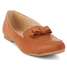 Estatos Synthetic Leather Flat Comfortable Brown Bellies